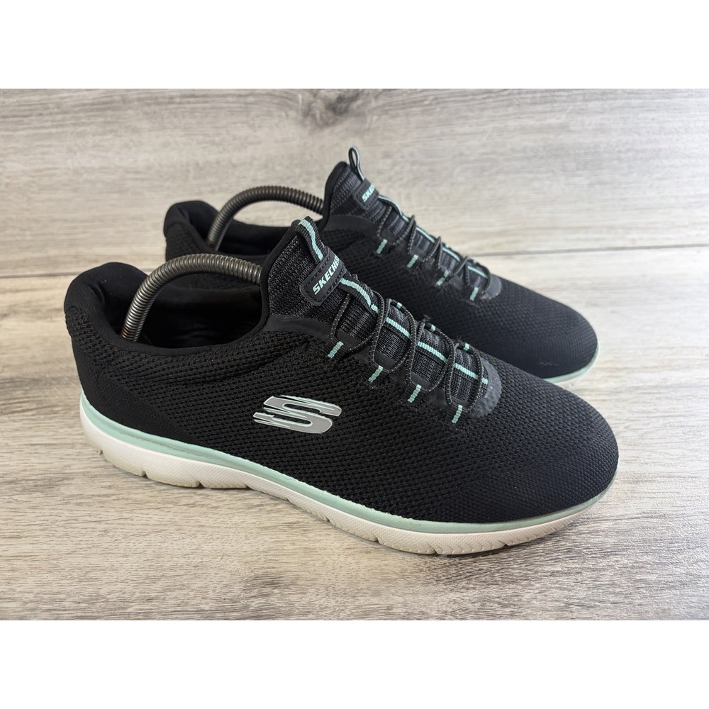 Skechers Summits Top Player Women's 10 Black Slip On Sneakers 149206 Shoes‎